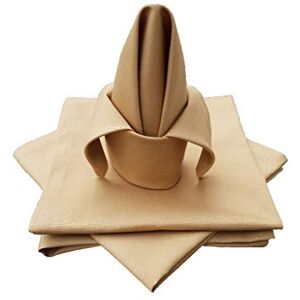 Lemos Home Stoffen servetten van katoen 45x45 cm servet 4 stuks (beige) Lemos Home Stoffen servetten van katoen 45x45 cm servet 4 stuks (beige)