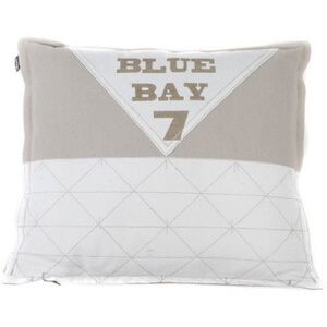 Mood collection Mood collectie Blue Bay bedrukt standaard kussen, 50 x 50 cm, Polyester wit, One Size Mood collection Mood collectie Blue Bay bedrukt standaard kussen, 50 x 50 cm, Polyester wit, One Size