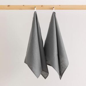 BL BELUM Belum Set van 2 theedoeken, machinewasbaar, 100% linnen, verpakking met 2 theedoeken, 45 x 70 cm, 100% linnen, verpakking van 2 herbruikbare keukendoeken (antraciet) BL BELUM Belum Set van 2 theedoeken, machinewasbaar, 100% linnen, verpakking met 2 theedoeken, 45 x 70 cm, 100% linnen, verpakking van 2 herbruikbare keukendoeken (antraciet)