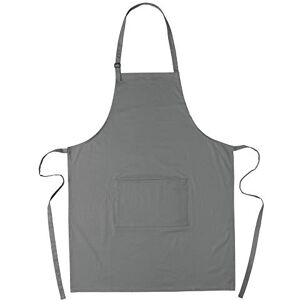 eBuyGB 1339407 100% katoenen effen schorten met verstelbare nekband en voorzak chef-koks keuken, grijs eBuyGB 1339407 100% katoenen effen schorten met verstelbare nekband en voorzak chef-koks keuken, grijs