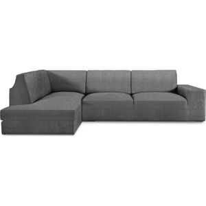 ECOMMERC3 Chaiselong bankovertrek met linker rugleuning, ademend en slijtvast, bekleding voor chaise long, donkergrijs, eenvoudig aan te brengen en aan te passen ECOMMERC3 Chaiselong bankovertrek met linker rugleuning, ademend en slijtvast, bekleding voor chaise long, donkergrijs, eenvoudig aan te brengen en aan te passen