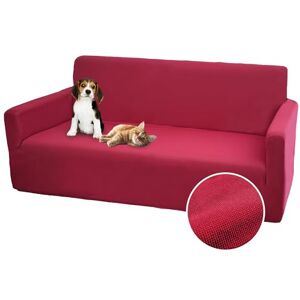 Comart Bankhoes Bright – elastische bankovertrek met armleuningen – bankovertrek van polyester – krasbestendig – vuilafstotend – machinewasbaar – antislip – bordeaux – 2-zitsbank Comart Bankhoes Bright – elastische bankovertrek met armleuningen – bankovertrek van polyester – krasbestendig – vuilafstotend – machinewasbaar – antislip – bordeaux – 2-zitsbank