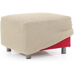 FAVERTI Super elastische zitzakhoes, vierkant, 40 tot 60 cm zijlengte, model Novelle, beige, hoogwaardige bescherming van jacquardweefsel, katoengevoel, vierkante ottomaanse overtrek FAVERTI Super elastische zitzakhoes, vierkant, 40 tot 60 cm zijlengte, model Novelle, beige, hoogwaardige bescherming van jacquardweefsel, katoengevoel, vierkante ottomaanse overtrek