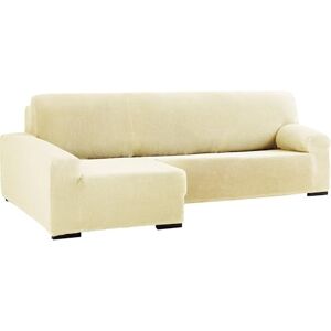 ECOMMERC3 Bielastische bankhoes voor chaise longue, voor lang hoekdeel links, bankhoes voor chaise longue, beige, aanpasbaar aan alle modellen, verstelbaar, schuimrubberen ondersteuning ECOMMERC3 Bielastische bankhoes voor chaise longue, voor lang hoekdeel links, bankhoes voor chaise longue, beige, aanpasbaar aan alle modellen, verstelbaar, schuimrubberen ondersteuning