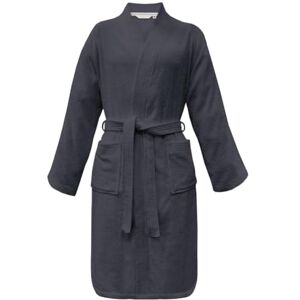 TOM TAILOR Herding Kimono-badjas, maat M, 100% katoen, Classic badjas grijs (antraciet) TOM TAILOR Herding Kimono-badjas, maat M, 100% katoen, Classic badjas grijs (antraciet)