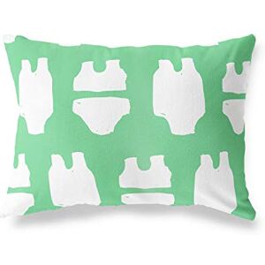 Bonamaison Petrol Groen-Wit Decoratieve Kussensloop, Kussenhoezen Bank, Decoratieve Kussenhoesjes, Kussensloop; Sofa, Slaapkamer, Kantoor, Auto 35x50 Cm Ontworpen en vervaardigd in Turkije Bonamaison Petrol Groen-Wit Decoratieve Kussensloop, Kussenhoezen Bank, Decoratieve Kussenhoesjes, Kussensloop; Sofa, Slaapkamer, Kantoor, Auto 35x50 Cm Ontworpen en vervaardigd in Turkije