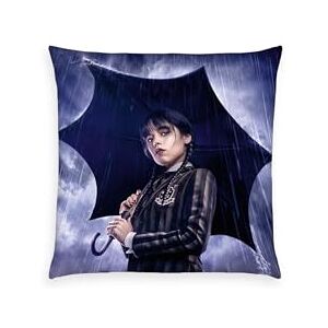 Herding Hoeden Sierkussen, Wednesday, 40 x 40 cm, om te knuffelen en te versieren, polyester, zwart Herding Hoeden Sierkussen, Wednesday, 40 x 40 cm, om te knuffelen en te versieren, polyester, zwart