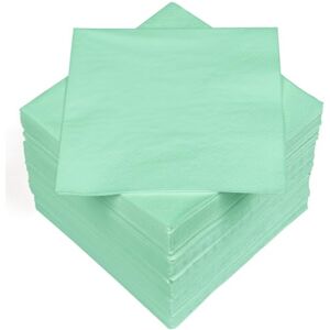 Heku 100 effen servetten, 3-laags, 33 x 33 cm, uniforme kwaliteit voor evenementen en horeca, praktische verpakking van 5 stuks, zeer absorberend en stijlvol, mint Heku 100 effen servetten, 3-laags, 33 x 33 cm, uniforme kwaliteit voor evenementen en horeca, praktische verpakking van 5 stuks, zeer absorberend en stijlvol, mint