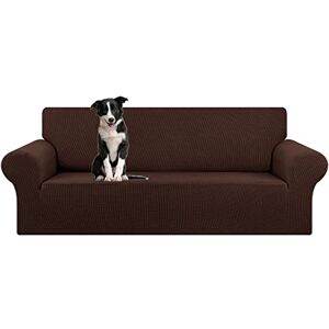 KEKUOU Stretch oversized sofahoes, 1-delige bankhoes (94"-110 inch), meubelbeschermer, 4-zitsbank met elastische bodem voor kinderen, huisdier. Jacquard geruit patroon, maat X, Large, Chocolade) KEKUOU Stretch oversized sofahoes, 1-delige bankhoes (94"-110 inch), meubelbeschermer, 4-zitsbank met elastische bodem voor kinderen, huisdier. Jacquard geruit patroon, maat X, Large, Chocolade)