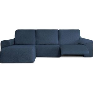 ECOMMERC3 Chaiselong bankhoes, kort hoekdeel links, met bi-elastische relaxbank, blauw, zeer elastisch, ademend en met schuim voor bevestiging ECOMMERC3 Chaiselong bankhoes, kort hoekdeel links, met bi-elastische relaxbank, blauw, zeer elastisch, ademend en met schuim voor bevestiging