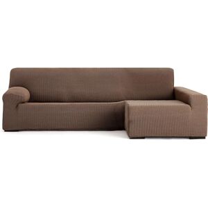 ECOMMERC3 Bankhoes voor chaise longue, lang hoekdeel rechts, zeer elastisch, bi-elastisch, chaise long-bankhoes, bruin, met schuimkussens en elastieken voor aanpassing rechts of links ECOMMERC3 Bankhoes voor chaise longue, lang hoekdeel rechts, zeer elastisch, bi-elastisch, chaise long-bankhoes, bruin, met schuimkussens en elastieken voor aanpassing rechts of links