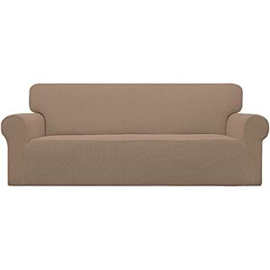 Easy-Going Extra grote stretch bankhoes, 1-delige bankhoes, meubelbeschermer, zachte met elastische onderkant, voor kinderen, polyester spandex jacquardstof, kleine ruitjes, camel Easy-Going Extra grote stretch bankhoes, 1-delige bankhoes, meubelbeschermer, zachte met elastische onderkant, voor kinderen, polyester spandex jacquardstof, kleine ruitjes, camel