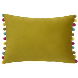 Paoletti Fiesta Velvet Pom Pom Veer rijk gevuld kussen Paoletti Fiesta Velvet Pom Pom Veer rijk gevuld kussen