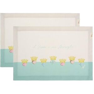 THUN Set van 2 placemats, vuilafstotend, motief: lentebetovering, stof, 33 x 45 cm THUN Set van 2 placemats, vuilafstotend, motief: lentebetovering, stof, 33 x 45 cm