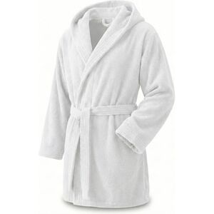 Luxe Unisex Katoenen Badjas - Absorberend, Verstelbaar, Wit Luxe Unisex Katoenen Badjas - Absorberend, Verstelbaar, Wit