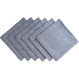 DII CAMZ36965 100% katoen, Chambray servettenset, oversized basic elke dag, blauw 6 stuks DII CAMZ36965 100% katoen, Chambray servettenset, oversized basic elke dag, blauw 6 stuks