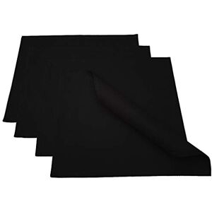 Lemos Home Hoogwaardige placemat 4 stuks van 100% katoen collectie concept, kleur en grootte naar keuze (placemat set van 4-46x36cm, zwart) Lemos Home Hoogwaardige placemat 4 stuks van 100% katoen collectie concept, kleur en grootte naar keuze (placemat set van 4-46x36cm, zwart)