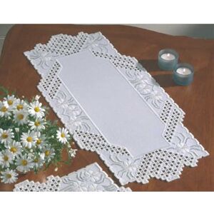 Permin Hardanger tafelloper borduurpakket hardanger telpatroon, meerkleurig Permin Hardanger tafelloper borduurpakket hardanger telpatroon, meerkleurig