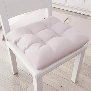 PETTI Artigiani Italiani Kussen voor keukenstoel, set van 6 kussens voor keukenstoelen, van katoen met linten, poeder, 100% Made in Italy PETTI Artigiani Italiani Kussen voor keukenstoel, set van 6 kussens voor keukenstoelen, van katoen met linten, poeder, 100% Made in Italy