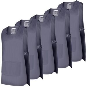 MISEMIYA Verpakking met 5 stuks, schort, reinigingsschort, werkschort, kliniek, geneeskunde, dierenartsen, gastronomie, 5-868 MISEMIYA Verpakking met 5 stuks, schort, reinigingsschort, werkschort, kliniek, geneeskunde, dierenartsen, gastronomie, 5-868
