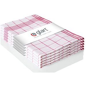 Glart 48KR1 5-delige set theedoeken, keukendoeken, vaatdoeken, keukenhanddoeken, 50 x 70 cm, 100% katoen OEKO-TEX, rood geruit, voorgewassen Glart 48KR1 5-delige set theedoeken, keukendoeken, vaatdoeken, keukenhanddoeken, 50 x 70 cm, 100% katoen OEKO-TEX, rood geruit, voorgewassen