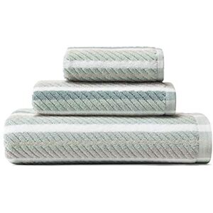 Tommy Bahama Badhanddoeken, zeer absorberende en zachte badkamerbenodigdheden, vervagingsbestendig, Oeko-Tex gecertificeerd, blauw (Ocean Bay Blue), 3-delig Tommy Bahama Badhanddoeken, zeer absorberende en zachte badkamerbenodigdheden, vervagingsbestendig, Oeko-Tex gecertificeerd, blauw (Ocean Bay Blue), 3-delig