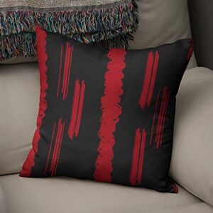 Bonamaison Decoratieve Kussensloop, Rood Zwart Kussenhoezen Bank, Zitkussen, Decoratieve Kussenhoesjes, Kussensloop; Sofa, Slaapkamer, Kantoor, Auto 43x43 Cm Ontworpen en Vervaardigd in Turkije Bonamaison Decoratieve Kussensloop, Rood Zwart Kussenhoezen Bank, Zitkussen, Decoratieve Kussenhoesjes, Kussensloop; Sofa, Slaapkamer, Kantoor, Auto 43x43 Cm Ontworpen en Vervaardigd in Turkije