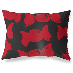 Bonamaison Rood-Zwart Decoratieve Kussensloop, Kussenhoezen Bank, Decoratieve Kussenhoesjes, Kussensloop; Sofa, Slaapkamer, Kantoor, Auto 35x50 Cm Ontworpen en vervaardigd in Turkije Bonamaison Rood-Zwart Decoratieve Kussensloop, Kussenhoezen Bank, Decoratieve Kussenhoesjes, Kussensloop; Sofa, Slaapkamer, Kantoor, Auto 35x50 Cm Ontworpen en vervaardigd in Turkije