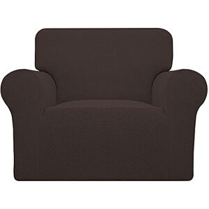 Easy-Going Stretchstoelhoes, 1-delige bankhoes, meubelbeschermer, zacht met elastische onderkant, voor kinderen, huisdier. Spandex jacquard stof kleine ruitjes (stoel, Chocolate) Easy-Going Stretchstoelhoes, 1-delige bankhoes, meubelbeschermer, zacht met elastische onderkant, voor kinderen, huisdier. Spandex jacquard stof kleine ruitjes (stoel, Chocolate)