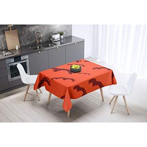 Bonamaison Tafelkleed, Anti-Mold, Sneldrogend, Waterdicht, 100% Polyester Tafellaken, Oranje Bordeaux, 140 x 140 Cm Ontworpen en Vervaardigd in Turkije Bonamaison Tafelkleed, Anti-Mold, Sneldrogend, Waterdicht, 100% Polyester Tafellaken, Oranje Bordeaux, 140 x 140 Cm Ontworpen en Vervaardigd in Turkije