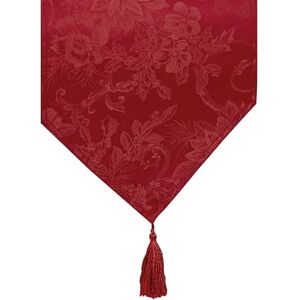 Elrene Home Fashions Jacquard Holiday Tafelloper, Polyester, Rood, 13" x 70 Elrene Home Fashions Jacquard Holiday Tafelloper, Polyester, Rood, 13" x 70