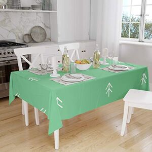 Bonamaison Tafelkleed, Anti-Mold, Sneldrogend, Waterdicht, 100% Polyester Tafellaken, Petroleum Groen, Wit, 140 x 160 Cm Ontworpen en Vervaardigd in Turkije Bonamaison Tafelkleed, Anti-Mold, Sneldrogend, Waterdicht, 100% Polyester Tafellaken, Petroleum Groen, Wit, 140 x 160 Cm Ontworpen en Vervaardigd in Turkije