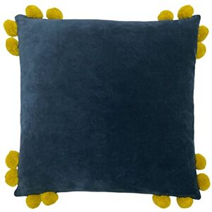 furn. Hoola polyester gevuld kussen, katoen, marine/olijf furn. Hoola polyester gevuld kussen, katoen, marine/olijf