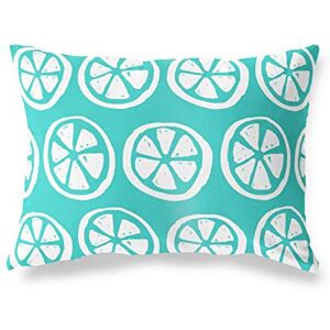 Bonamaison Turkoois-Wit Decoratieve Kussensloop, Kussenhoezen Bank, Decoratieve Kussenhoesjes, Kussensloop; Sofa, Slaapkamer, Kantoor, Auto 35x50 Cm Ontworpen en vervaardigd in Turkije Bonamaison Turkoois-Wit Decoratieve Kussensloop, Kussenhoezen Bank, Decoratieve Kussenhoesjes, Kussensloop; Sofa, Slaapkamer, Kantoor, Auto 35x50 Cm Ontworpen en vervaardigd in Turkije