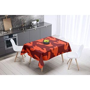Bonamaison Tafelkleed, Anti-Mold, Sneldrogend, Waterdicht, 100% Polyester Tafellaken, Oranje Bordeaux, 140 x 140 Cm Ontworpen en Vervaardigd in Turkije Bonamaison Tafelkleed, Anti-Mold, Sneldrogend, Waterdicht, 100% Polyester Tafellaken, Oranje Bordeaux, 140 x 140 Cm Ontworpen en Vervaardigd in Turkije