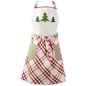 DII Keukenschort voor dames, Kerstmis, voor volwassenen, voor koken, bakken of knutselen, verstelbaar met grote zakken, eenheidsmaat, vrolijke boom DII Keukenschort voor dames, Kerstmis, voor volwassenen, voor koken, bakken of knutselen, verstelbaar met grote zakken, eenheidsmaat, vrolijke boom