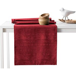 AmeliaHome Tafelloper 30 x 100 cm lotuseffect waterafstotend slangenhuidpatroon Bordeaux Vesta AmeliaHome Tafelloper 30 x 100 cm lotuseffect waterafstotend slangenhuidpatroon Bordeaux Vesta