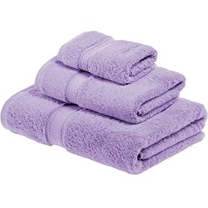 Superior Egyptische katoenen 3-delige handdoekenset, met 1 badlaken, 1 handdoek, 1 gezichtshanddoek/washandje, ultrazacht, luxe, dikke pluche benodigdheden, gastenbad, spa, hotelbadkamer, paars Superior Egyptische katoenen 3-delige handdoekenset, met 1 badlaken, 1 handdoek, 1 gezichtshanddoek/washandje, ultrazacht, luxe, dikke pluche benodigdheden, gastenbad, spa, hotelbadkamer, paars