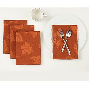 Benson Mills Harvest Legacy Damast stoffen stoffen servetten voor herfst, oogst en Thanksgiving tafelkleden (roest/verbrand oranje, 18" X 18" servetten set van 4) Benson Mills Harvest Legacy Damast stoffen stoffen servetten voor herfst, oogst en Thanksgiving tafelkleden (roest/verbrand oranje, 18" X 18" servetten set van 4)