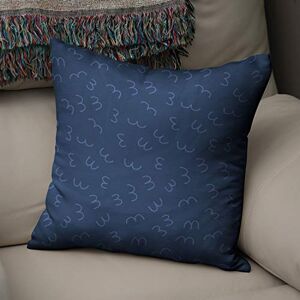 Bonamaison Decoratieve Kussensloop, Blauw Kussenhoezen Bank, Zitkussen, Decoratieve Kussenhoesjes, Kussensloop; Sofa, Slaapkamer, Kantoor, Auto 43x43 Cm Ontworpen en Vervaardigd in Turkije Bonamaison Decoratieve Kussensloop, Blauw Kussenhoezen Bank, Zitkussen, Decoratieve Kussenhoesjes, Kussensloop; Sofa, Slaapkamer, Kantoor, Auto 43x43 Cm Ontworpen en Vervaardigd in Turkije