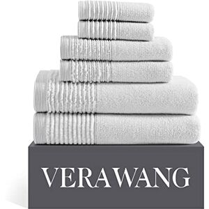 Vera Wang - Badhanddoekenset - Grijs - Luxe katoen - 6 stuks Vera Wang - Badhanddoekenset - Grijs - Luxe katoen - 6 stuks