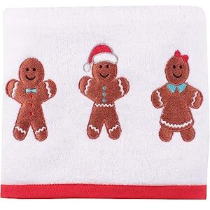 Fusion Kerst Peperkoek 100% Katoen Handdoek (2 stuks) 50 x 90cm in Wit Fusion Kerst Peperkoek 100% Katoen Handdoek (2 stuks) 50 x 90cm in Wit