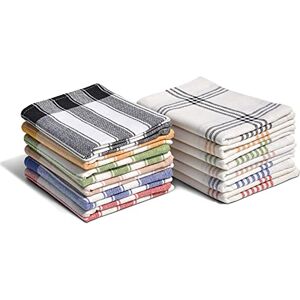 HOME LINGE PASSION Keukendoeken, 100% katoen (9 stuks), afmeting 50 x 70 cm (panachage blauw, geel, groen, rood, beige, zwart) HOME LINGE PASSION Keukendoeken, 100% katoen (9 stuks), afmeting 50 x 70 cm (panachage blauw, geel, groen, rood, beige, zwart)