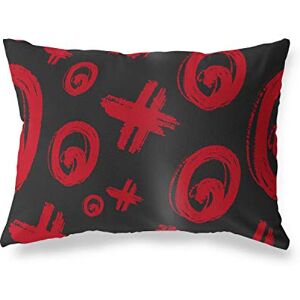 Bonamaison Rood-Zwart Decoratieve Kussensloop, Kussenhoezen Bank, Decoratieve Kussenhoesjes, Kussensloop; Sofa, Slaapkamer, Kantoor, Auto 35x50 Cm Ontworpen en vervaardigd in Turkije Bonamaison Rood-Zwart Decoratieve Kussensloop, Kussenhoezen Bank, Decoratieve Kussenhoesjes, Kussensloop; Sofa, Slaapkamer, Kantoor, Auto 35x50 Cm Ontworpen en vervaardigd in Turkije