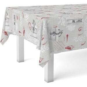 Martina Home Wasdoek tafelkleed, oranje, 240 x 140 cm, rood Martina Home Wasdoek tafelkleed, oranje, 240 x 140 cm, rood
