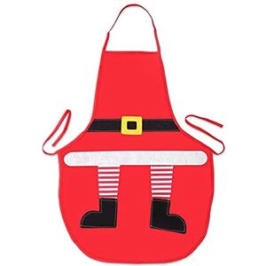 Uten Schort Kerstmis, kookschort kerstschort kerstdecoratie met zakken rood waterdicht voor koken, knutselen, BBQ, feest, 74 x 55 cm, A-stijl, Red 1 Uten Schort Kerstmis, kookschort kerstschort kerstdecoratie met zakken rood waterdicht voor koken, knutselen, BBQ, feest, 74 x 55 cm, A-stijl, Red 1