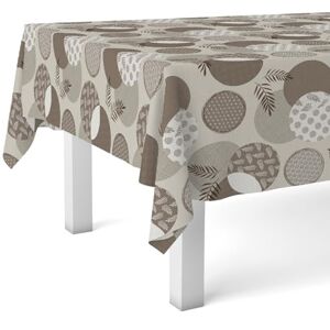 Martina Home Wasdoek tafelkleed, lenzen, bruin, 140, rond Martina Home Wasdoek tafelkleed, lenzen, bruin, 140, rond