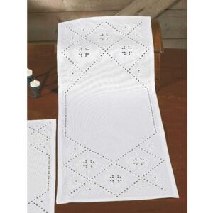 Permin Hardanger tafelloper borduurpakket hardanger telpatroon Permin Hardanger tafelloper borduurpakket hardanger telpatroon