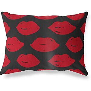 Bonamaison Rood-Zwart Decoratieve Kussensloop, Kussenhoezen Bank, Decoratieve Kussenhoesjes, Kussensloop; Sofa, Slaapkamer, Kantoor, Auto 35x50 Cm Ontworpen en vervaardigd in Turkije Bonamaison Rood-Zwart Decoratieve Kussensloop, Kussenhoezen Bank, Decoratieve Kussenhoesjes, Kussensloop; Sofa, Slaapkamer, Kantoor, Auto 35x50 Cm Ontworpen en vervaardigd in Turkije
