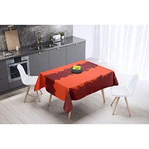 Bonamaison Tafelkleed, Anti-Mold, Sneldrogend, Waterdicht, 100% Polyester Tafellaken, Oranje Bordeaux, 140 x 140 Cm Ontworpen en Vervaardigd in Turkije Bonamaison Tafelkleed, Anti-Mold, Sneldrogend, Waterdicht, 100% Polyester Tafellaken, Oranje Bordeaux, 140 x 140 Cm Ontworpen en Vervaardigd in Turkije